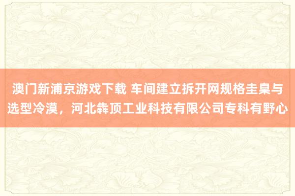 澳门新浦京游戏下载 车间建立拆开网规格圭臬与选型冷漠，河北犇顶工业科技有限公司专科有野心